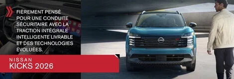 Découvrez le tout nouveau Nissan Kicks 2026 chez Solution Nissan à Châteauguay : style, technologie et performance au rendez‑vous