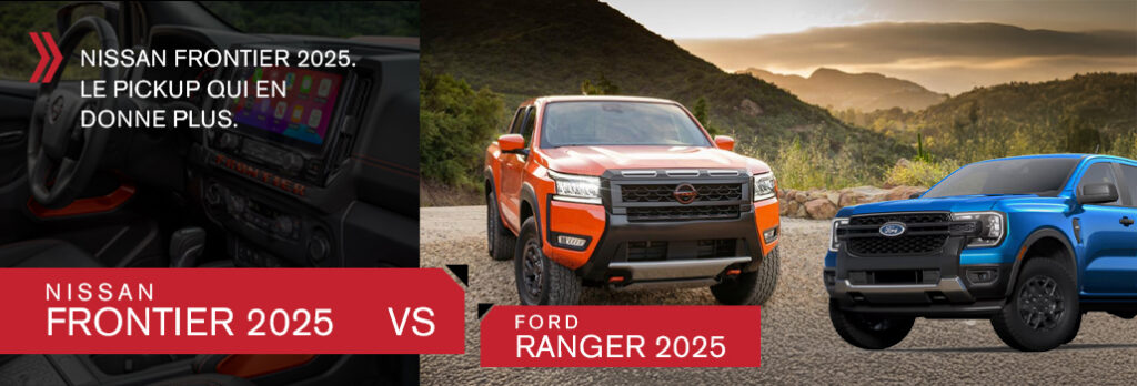 Nissan Frontier 2025 vs Ford Ranger 2025 : Comparaison