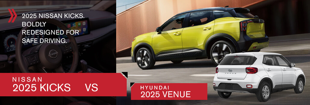 Solution nissan NISSAN KICKS 2025 VS HYUNDAI VENUE 2025 EN