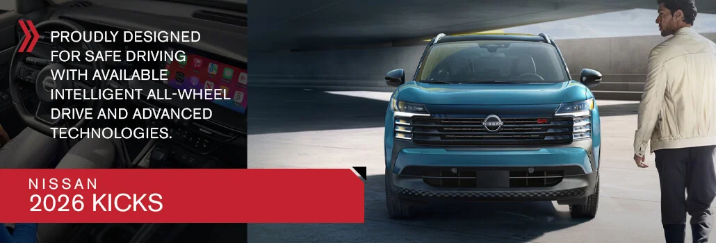 Discover the all-new 2026 Nissan Kicks at Solution Nissan in Châteauguay: style, technology, and performance