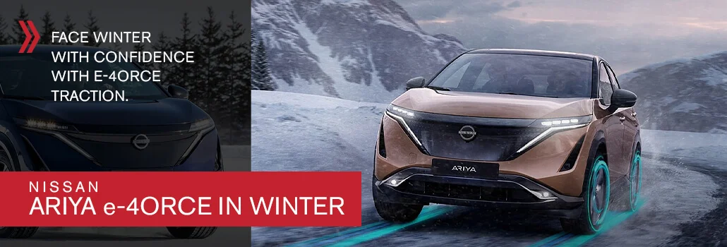 Electric winter driving: discover the performance of the Nissan ARIYA and e-4ORCE all-wheel drive